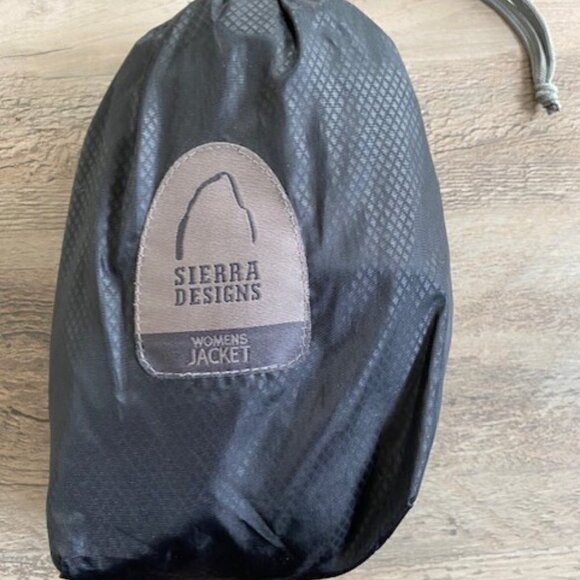 SIERRA DESIGNS Packable Hooded Travel Raincoat Rain Jacket Windbreaker Small - Picture 3 of 16